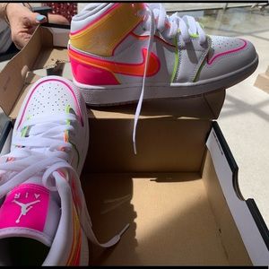 Jordan mid Glow’s. Size 5y, brand new